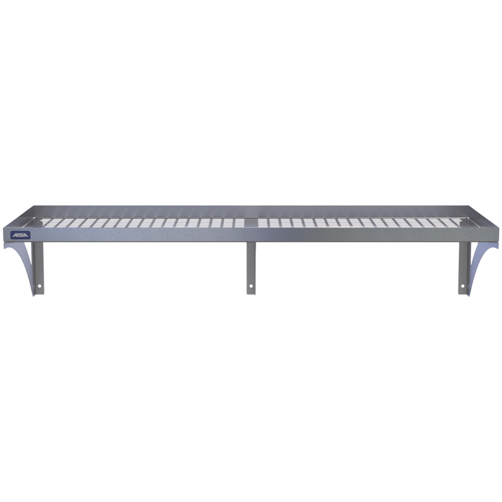 Prateleira Escorredor Inox Gradeada Aparador 40x100