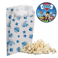 50~250 SACO DE PIPOCA PAPEL PATRULHA CANINA OU CACHORRO QUENTE REGINA (CHOCO)