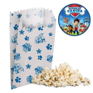 50~250 SACO DE PIPOCA PAPEL PATRULHA CANINA OU CACHORRO QUENTE REGINA em Oferta na Shopee