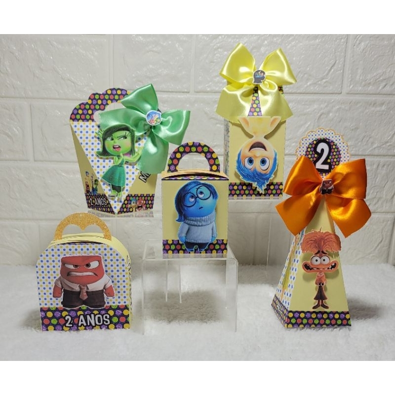 kit festa - Lembrancinhas Personalizada - Divertidamente - Caixinhas Personalizadas-Papelaria Personalizada