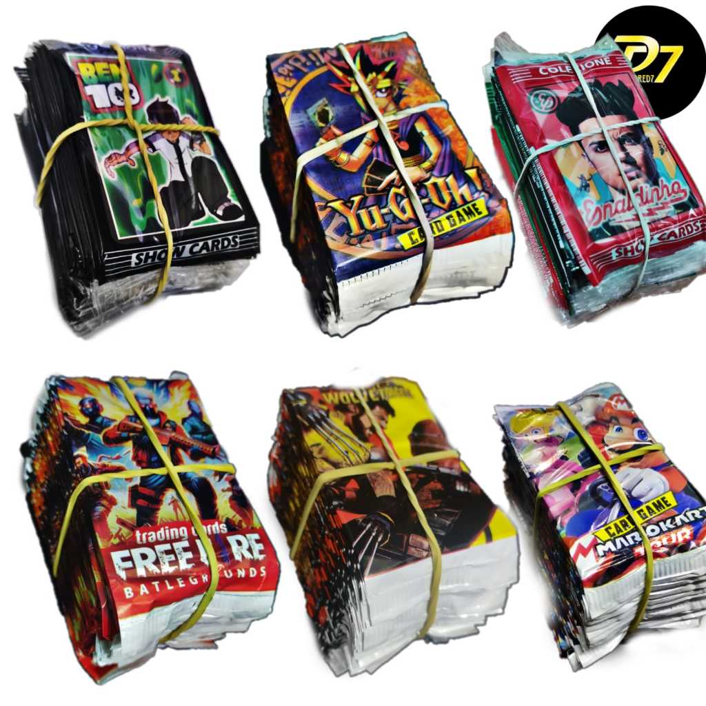 KIT 1.600 Cards Variados = 400 pacotinhos (envelopes). REVENDA/Trading Cards/Cartinhas em Oferta na Shopee
