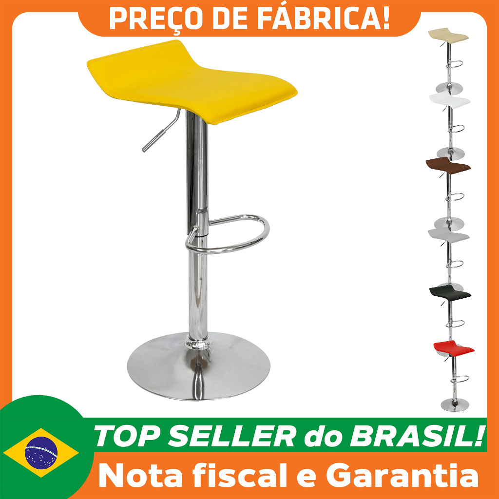 Banqueta Toquio Wave Enzo Belo Horizonte Giratória Com Regulagem