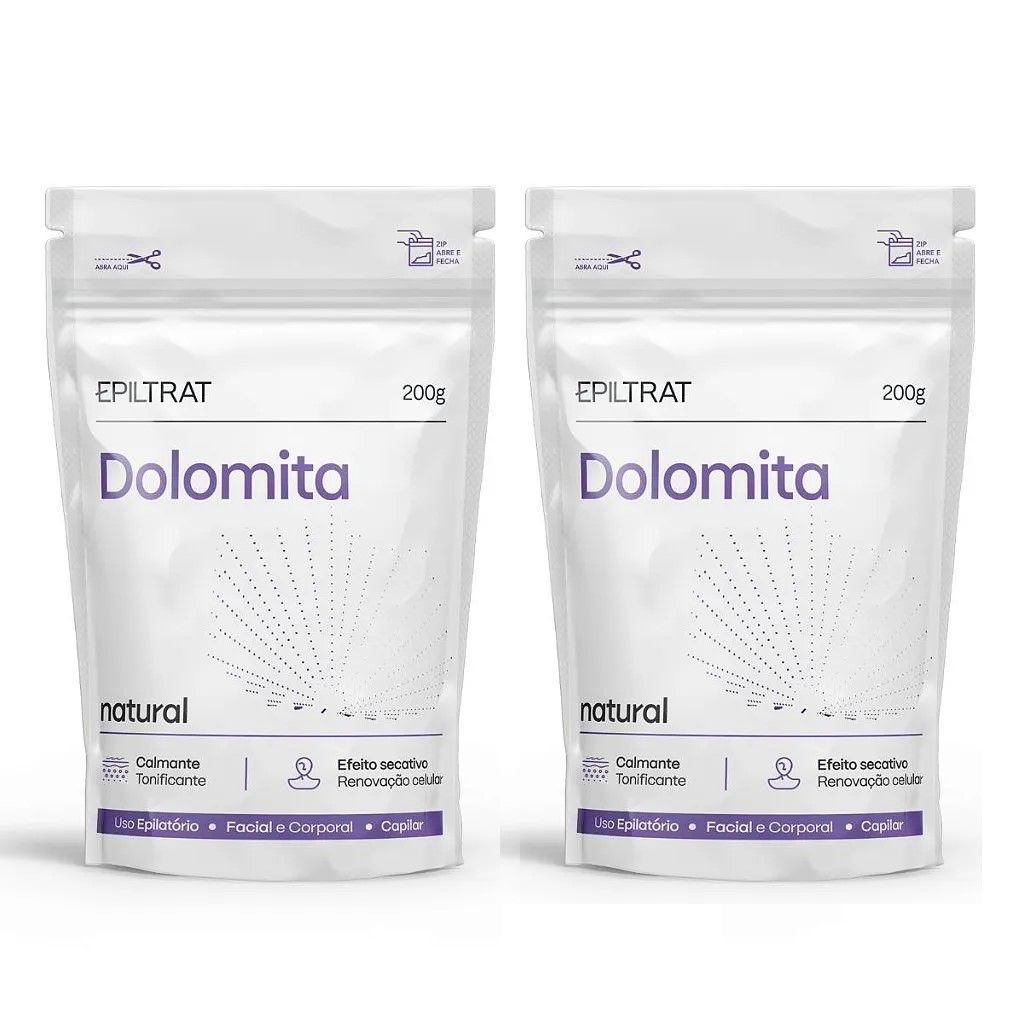 Kit Com 2 Dolomita Em Pó Labotrat 200g Clareador Natural Pré e Pós Depilatório em Oferta na Shopee