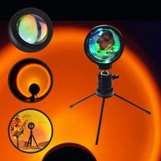 Luminária Por Do Sol Luz Noturna Projetor Led Luxo ajustável Suporte de lâmpada LED 360° em Oferta na Shopee