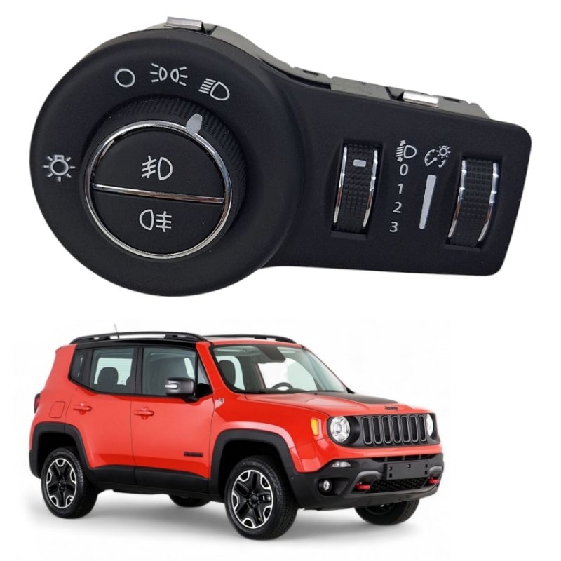 Botão Interruptor Farol Milha Jeep Renegade Trailhawk Sport 2016 2017 2018 2019 2020 2021 Original