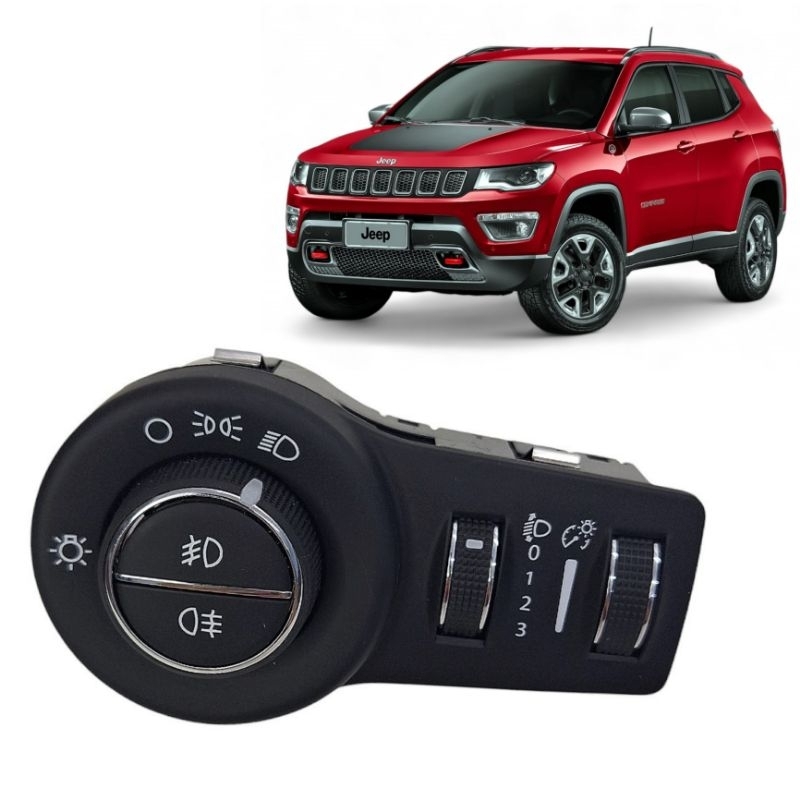 Botão Interruptor Farol Milha Jeep Compass Trailhawk Sport 2017 2018 2019 2020 2021 Original