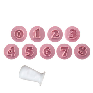 Kit Carimbos Números Fofos 2cm 10 peças Para Doces e Brigadeiros Blue Star em Oferta na Shopee