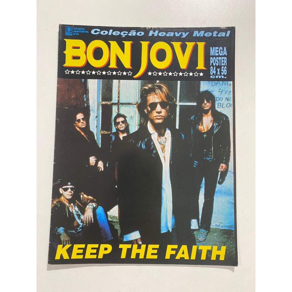 Revista Pôster 23 Coleção Heavy Metal Bon Jovi 10507