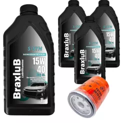 KIT TROCA DE ÓLEO VW GOL G3 - G4/ VOYAGE 15W40 + FILTRO