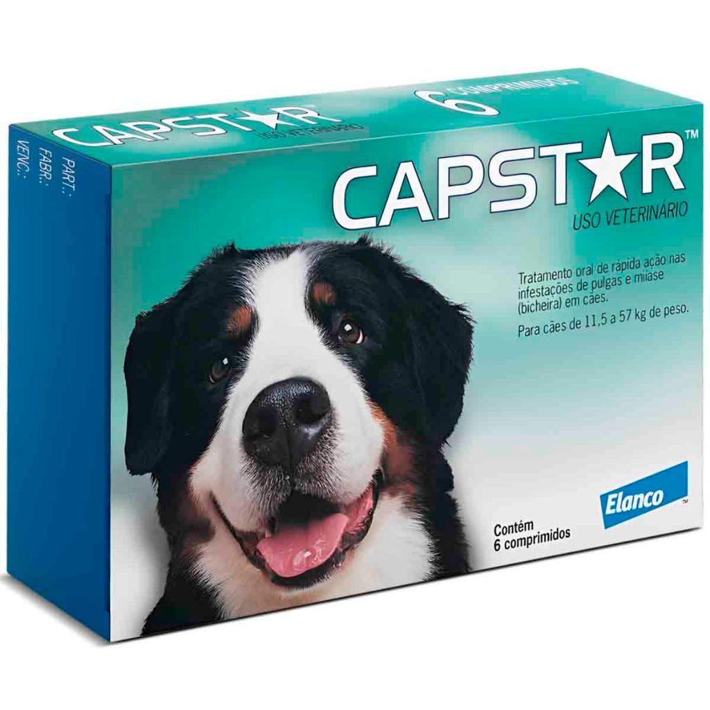 Capstar Caes 11,5 a 57 kg (57 mg) - Caixa com 06 Comprimidos em Oferta na Shopee
