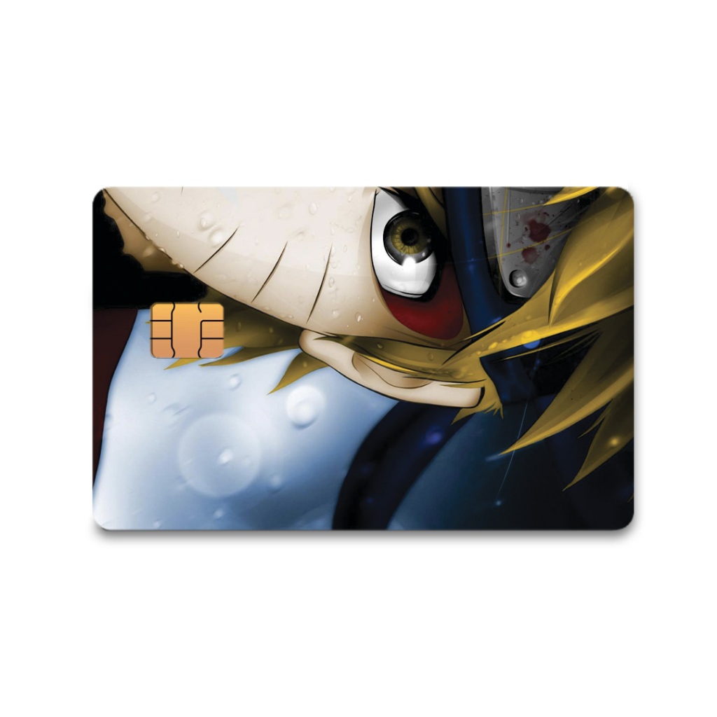 Skin Adesiva Naruto Sennin Adesivo Para Cartão de Crédito e Débito Adesivo Removível 1 Unidade Frente