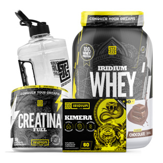 Kit Whey Protein Concentrado + Kimera Thermo + Creatina Fuel Monohidratada 150g + Galão 1,5l em Oferta na Shopee