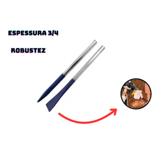 Kit Ponteiro e Talhadeira Manual 3/4" Aço Cromado 30cm Obra Costa/Socios em Oferta na Shopee