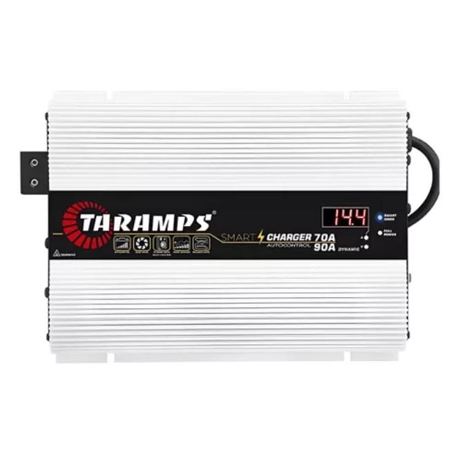 Fonte Carregador Taramps Smart Charger 70a / 90a FORTE Som Automotivo Carro