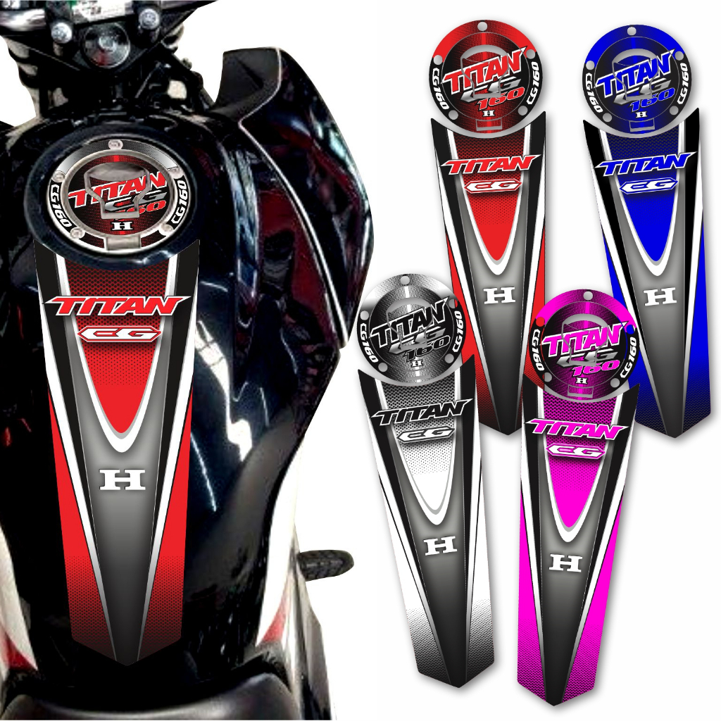 Adesivo Personalizado Tanque e Bocal Compatível Cg160 Titan em Oferta na Shopee