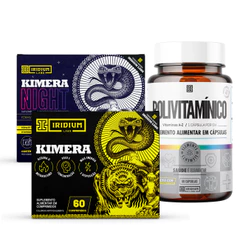 Kit Termogênico Kimera Thermo + Kimera Night + Polivitaminico - Iridium Labs
