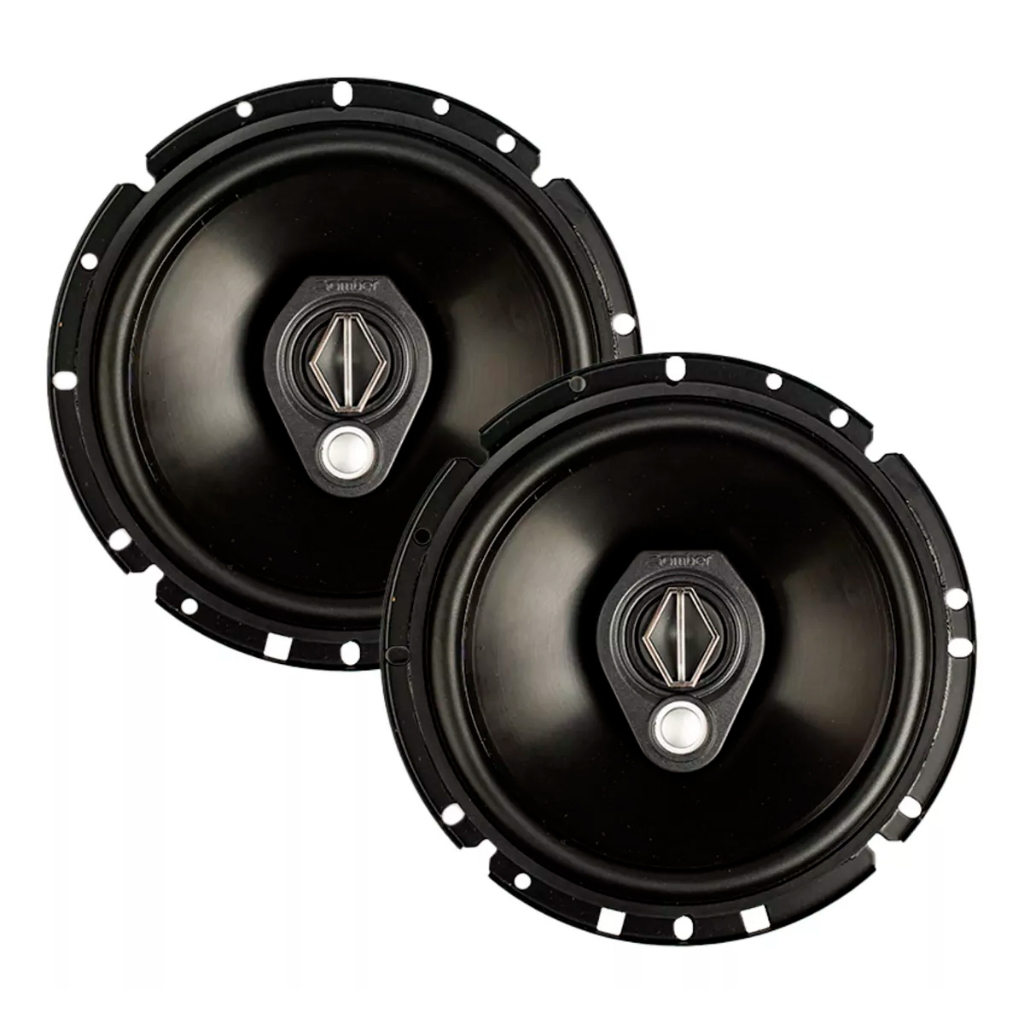 Par Alto Falantes Triaxial Bomber Slim BBR 6 Pol 100W Rms 4 Ohms em Oferta na Shopee