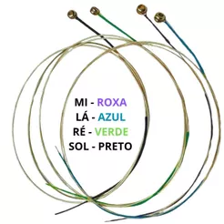 Encordoamento Completo para Violino Jogo de Cordas de Aço Sieg - 3/4 - 4/4