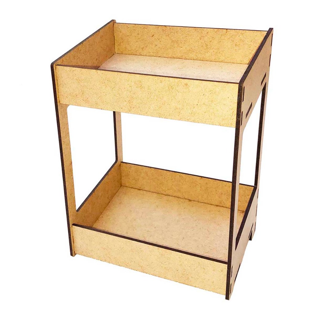 Kit 5 mini Expositor display mdf cru 15x21cm porta doce bala sache bombom brownie bar lanchonete