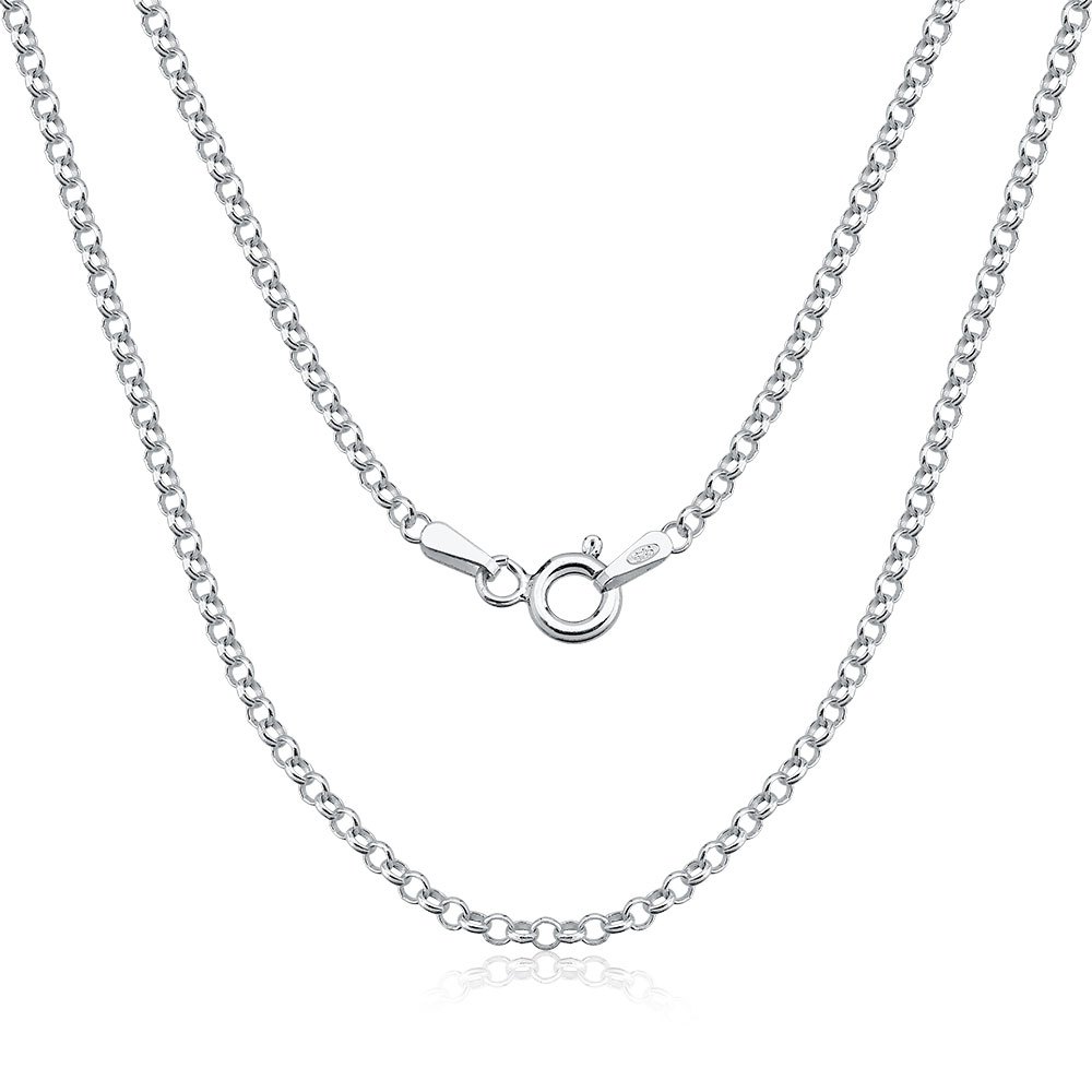 Corrente Feminina de Prata 925 Elo Português com 2mm
