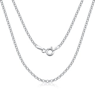 Corrente Feminina de Prata 925 Elo Português com 2mm em Oferta na Shopee