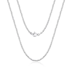 Corrente Feminina de Prata 925 Marguerita com 1mm