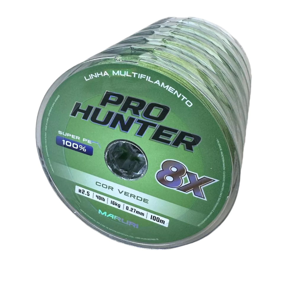 Linha Pesca Multifilamento Maruri Pro Hunter 8x - 600 Metros