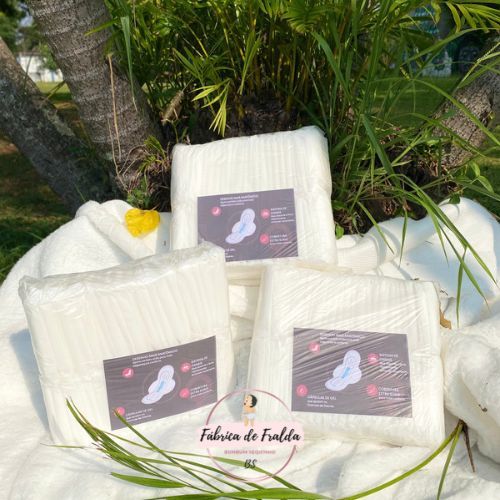 KIT 100 ABSORVENTE FEMININO SUAVE S/ABAS (REVENDA) PACOTE GRANDE