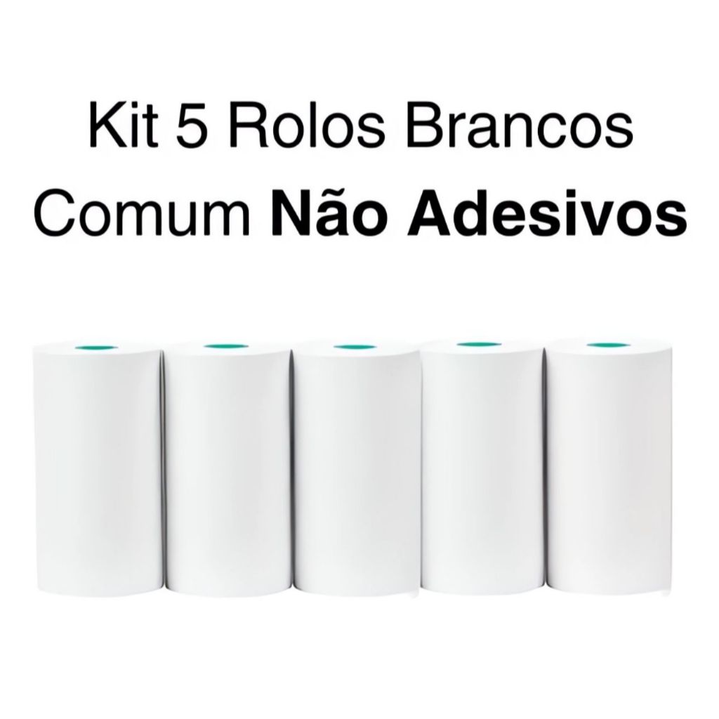 5 Rolo Papel Térmico 57mm X 10m Foto PARA Mini Impressora Câmera em Oferta na Shopee