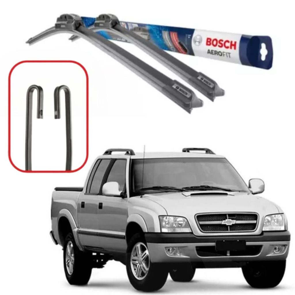 Palheta Limpador parabrisa Bosch Gm S10 2005 2006 2007 2008 2009 2010 2011 em Oferta na Shopee