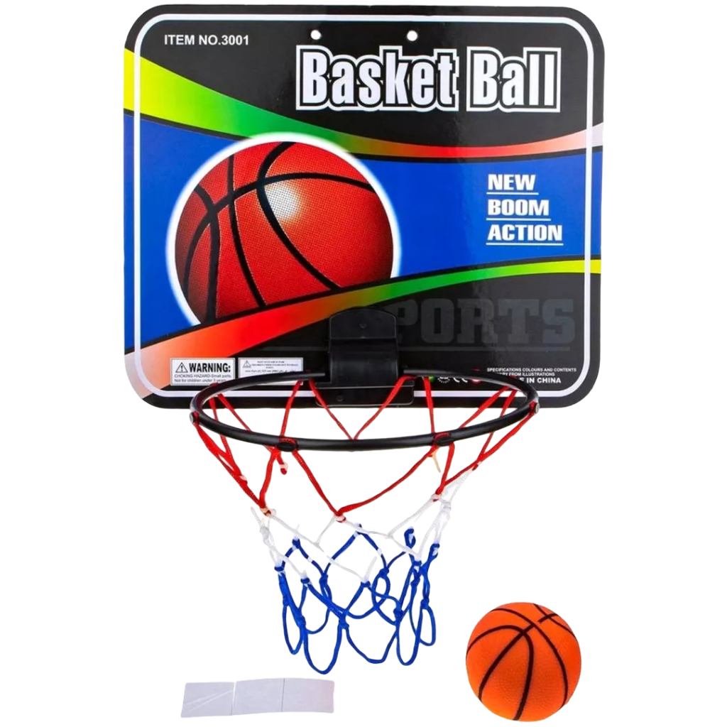 Cesta De Basquete Infantil Brinquedo Mini Tabela Com Bola