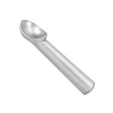 Colher de Sorvete Profissional em Aluminio Pegador Tipo Concha Boleador