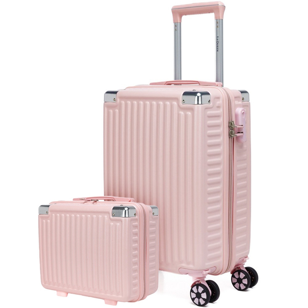 Kit Mala de Viagem 8kg Frasqueira Bordo Abs Reforado Rodas 360