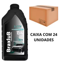 KIT 24 UNIDADES DE ÓLEO LUBRIFICANTE 15W40 SEMISSINTÉTICO