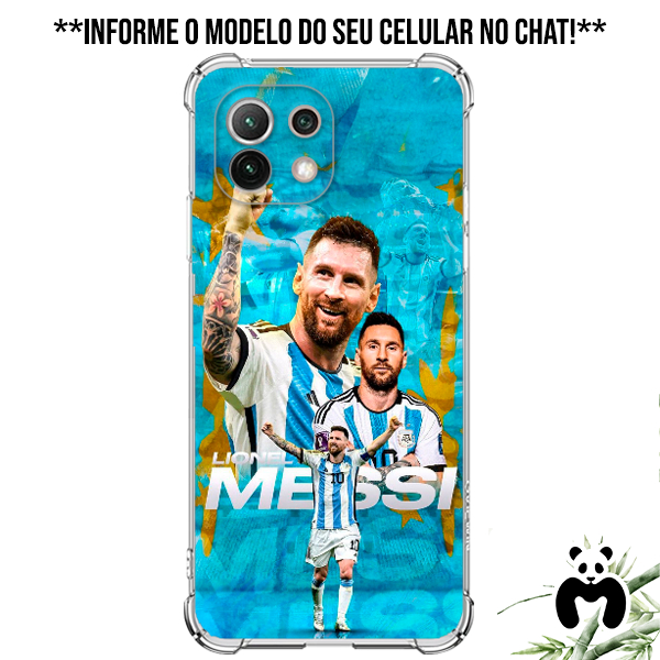 Capa Case Personalizada Futebol Time Jogador Argentina Messi Torcida Camisa 10 Lionel