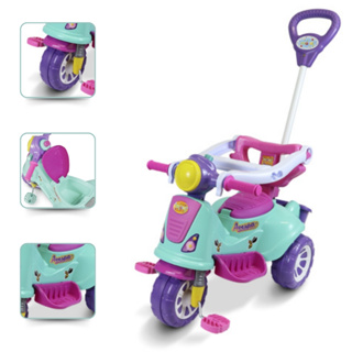 Triciclo Infantil Menina Menino Maral Brinquedos Motoca Avespa Infantil 2 em 1 Motoquinha a Pedal em Oferta na Shopee