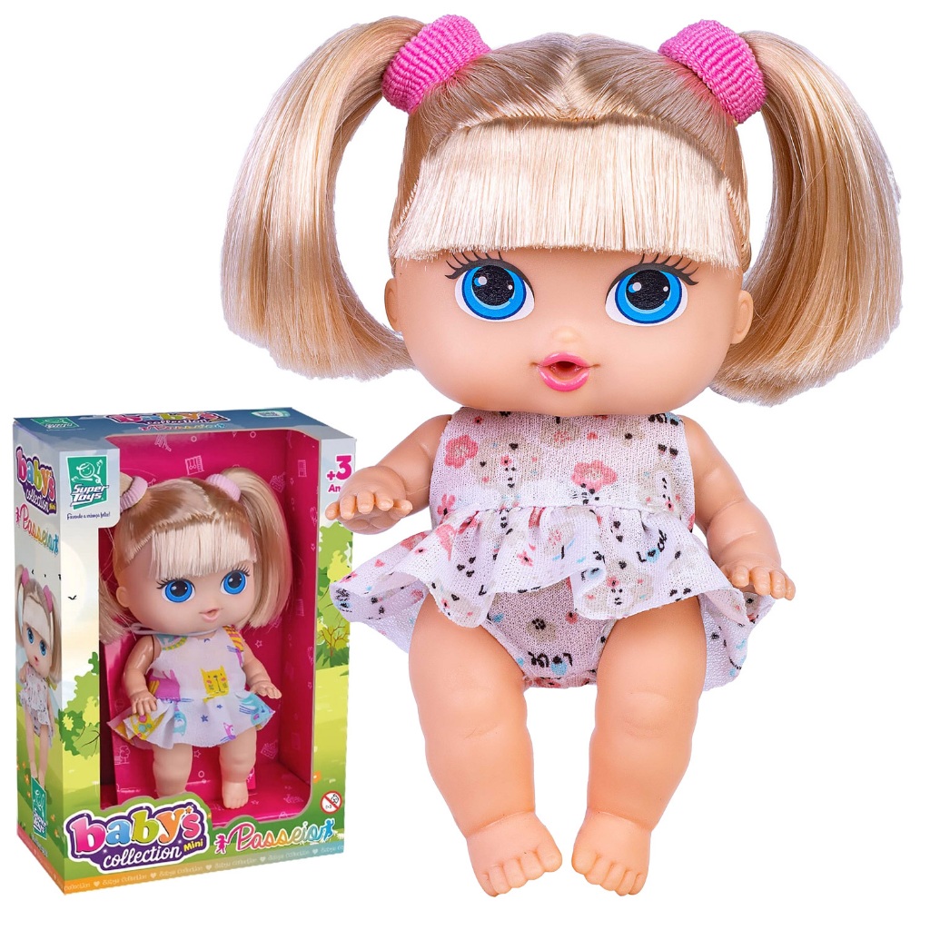 Boneca Baby's Collection Mini Fada Fadinha Menina - Super Toys
