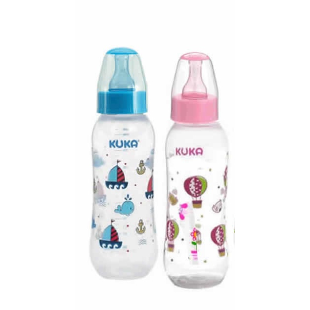 Mamadeira Nat. Cl. Bico Univ. 250ml - Kuka