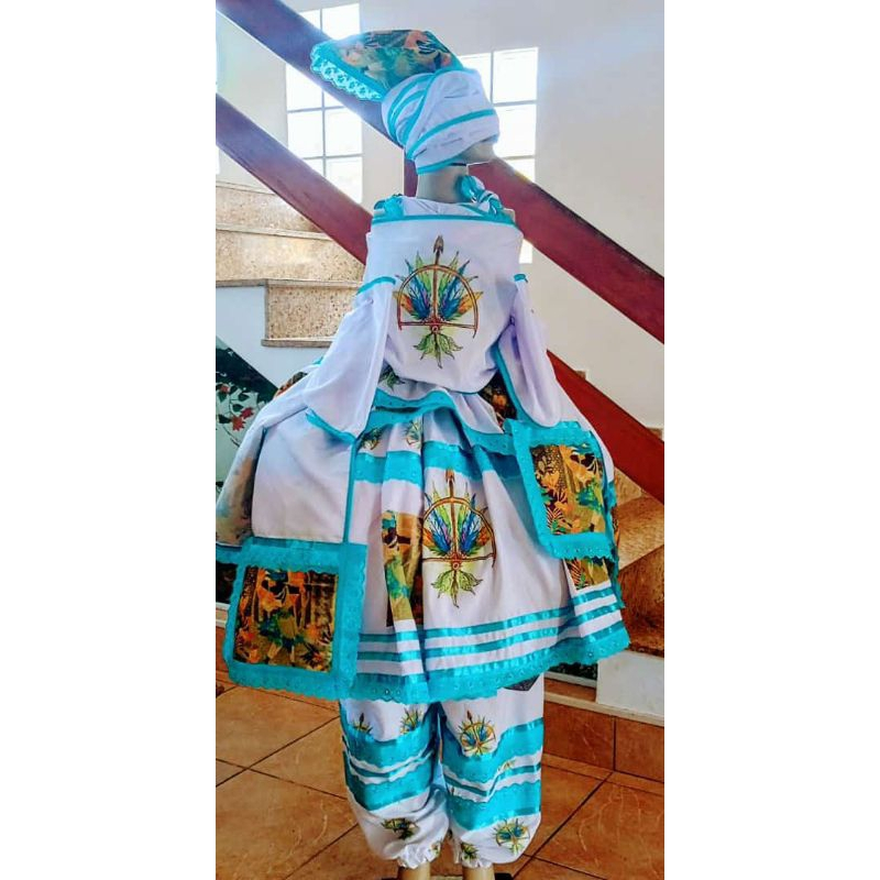 Vestido Rum deOxossi -  Okê Arô - Roupa Run Oxossi