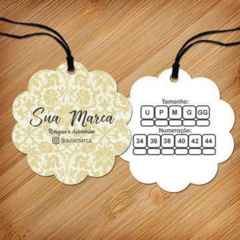 100 etiquetas personalizadas 4cm