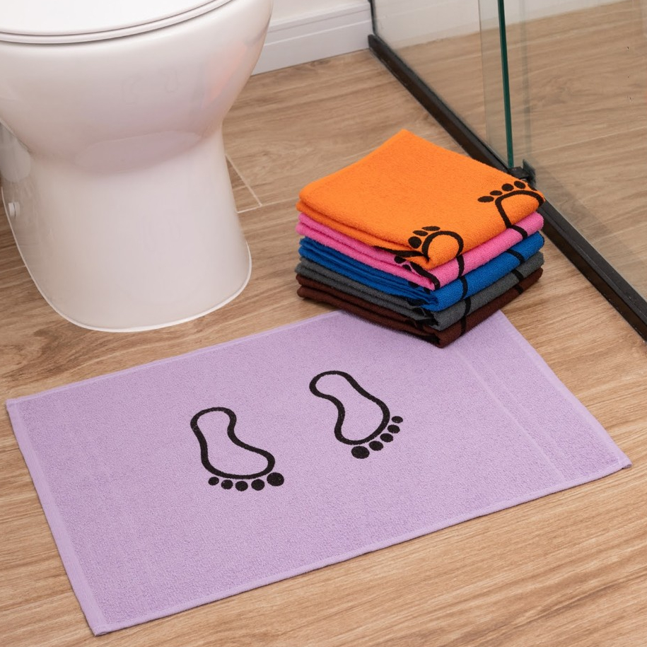 Kit 5 Toalhas de Piso Tapete Para Banheiro Maria