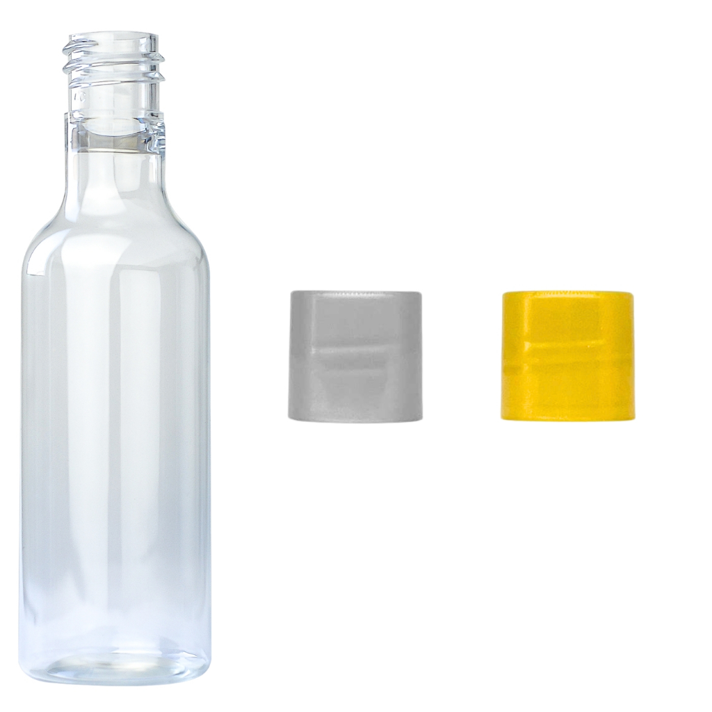 100 Garrafinhas De Pet 50ml Com Tampa de Plástico