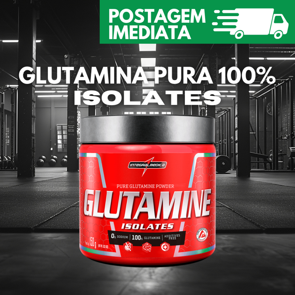 Glutamina Isolates 300g - 150g / Glutamina Natural Integralmedica suplemento p  aumentar a imunidade
