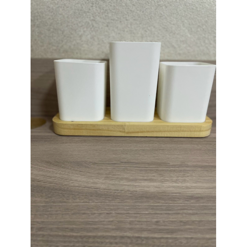 Porta Objeto com Bandeja Trio Branco