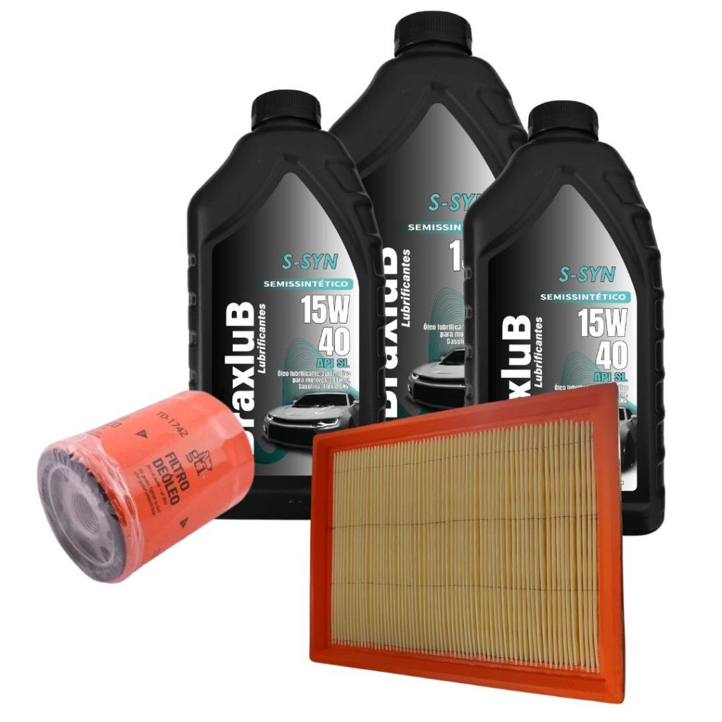 KIT TROCA DE OLEO 15W40 + FILTROS TO1742/TA1709 (PALIO/ SIENA/ STRADA 1.0 1.3 1.4 MOTOR FIRE)