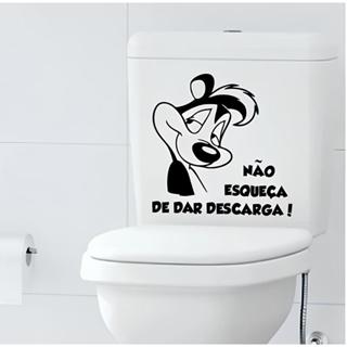 Adesivo de Vaso Sanitário Não Esqueça de dar a Descarga Mod07 em Oferta na Shopee