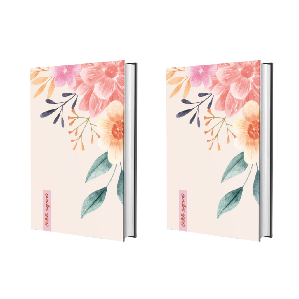 Kit Bíblia Sagrada | NVI | Capa Dura | Floral | 2 Unidades - Books & Magazines