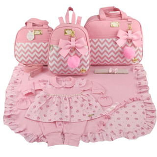 Kit Bolsa Maternidade Menina Varias Cores + Saida Maternidade em Oferta na Shopee
