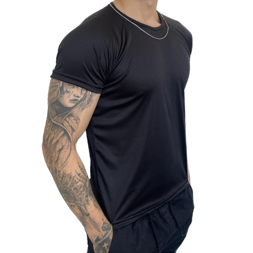 Camisas Dry-Fit Masculina Manga Curta Para Academia Corrida Camiseta Leve Respirável Exercícios