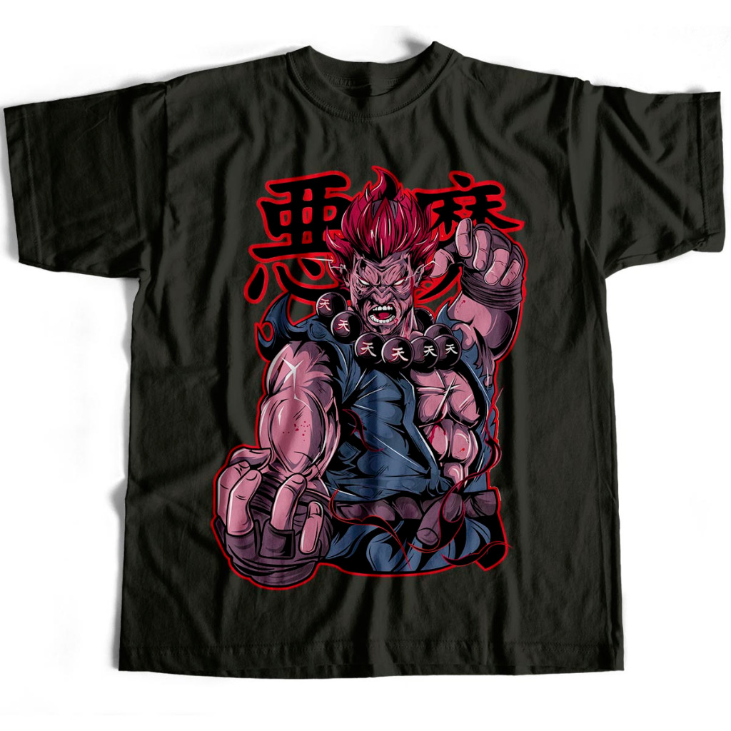 Camiseta Básica Akuma Jogo Street Fighter